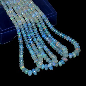 AAA ลูกปัดอัญมณีโอปอล์ขนาด5มม.-7มม. ลูกปัดแบบเหลี่ยมเพชรพลอยธรรมชาติหลากสีลูกปัดโอปอลอัญมณีขนาดใหญ่สำหรับเครื่องประดับ - Product Image 3