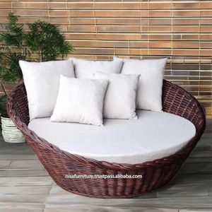 Fauteuil œuf en rotin naturel de qualité supérieure, moderne, éco-responsable, en mousse, léger, tissé à la main, pour le salon, meubles de maison - Product Image 6