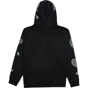 Sudadera con capucha lavada con ácido de gran tamaño para hombre, ropa de calle Terry francés de algodón, estampado Vintage, logotipo bordado con diamantes de imitación, peso pesado, Invierno - Product Image 6