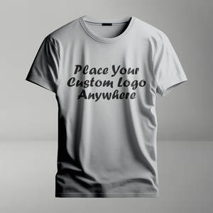 2025 moda para hombre Camiseta de gran tamaño con hombros caídos hecha de 100 por ciento de algodón diseño de cuello redondo para impresión personalizada - Product Image 1