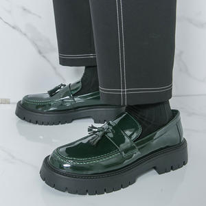 Chaussures Oxford en cuir de vache véritable avec semelle antidérapante et doublure respirante, chaussures de ville pour hommes - Product Image 3