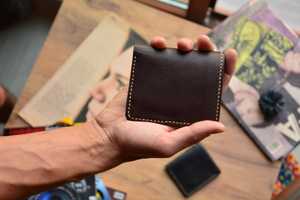 Portefeuille à deux volets personnalisable pour hommes WML-0164 nouveau design de porte-cartes en cuir véritable de vachette - Product Image 5