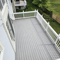 Plancher de terrasse extérieur en bois naturel de luxe, anti-usure, pour les projets de villa, de cour et de terrasse