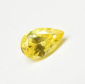 Saphir jaune de laboratoire taille poire 5X3 MM à 50X20 MM pierres précieuses créées en vrac pour la fabrication de bijoux pierre précieuse taillée à la machine - Product Image 2