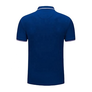 2025 Polos para hombres Elegante último diseño 2022 Color Azul Polo Camisetas Hecho en fábrica Precio barato Hombres Polo Camiseta - Product Image 2