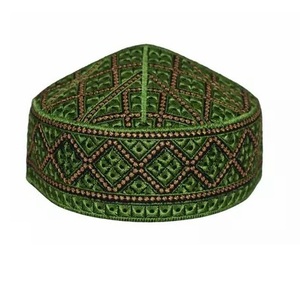 Gorros musulmanes de diseño étnico Kufi marrón liso gorros árabes con entrepierna de algodón de nailon para mezquita para ropa islámica - Product Image 6