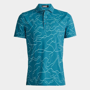 Ropa de Golf, Polo para Hombre, Camisetas Deportivas de Pique de Secado Rápido, Camisetas de Golf Personalizadas con Estampado en Blanco, MOQ Bajo - Product Image 3