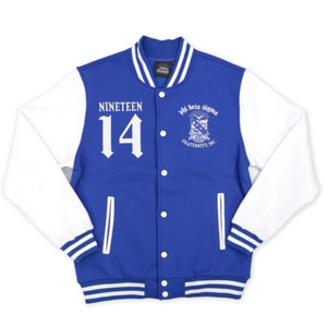 Iota Phi Theta 1963 Varsity Jacket Letterman Style Greek Life Brown Gold Fraternity Prendas de abrigo Premium Collegiate Apparel - Product Image 1