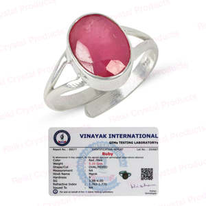 แหวนปรับขนาดได้ประดับพลอยแท้รับรองคุณภาพ สำหรับทุกเพศ ทำจากเงินสเตอร์ลิง - Product Image 5