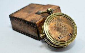 <b>Vintage</b> Brass Dollond Copper Compass Manufacturer & Wholesale Supplier Antique Nautical Pocket Leather Case OEMODM Custom Supply - Product Image 6