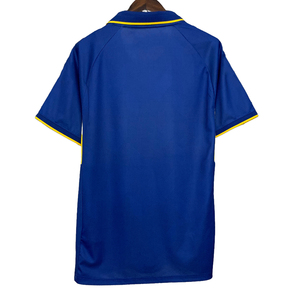 เสื้อฟุตบอลผ้าโพลีเอสเตอร์100% แบบแห้งเร็วเสื้อฟุตบอลระบายอากาศได้ดีเสื้อฟุตบอลแบบปรับแต่งโลโก้ได้ตามต้องการ - Product Image 3