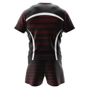 Maillot de rugby léger en polyester avec logo personnalisé en vente en gros Maillot de rugby pour hommes et femmes Maillot de rugby de club scolaire Maillot de rugby Chemise à capuche - Product Image 3