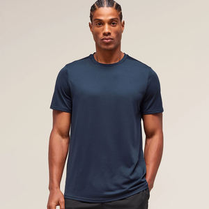 Camiseta Casual de Manga Corta con Cuello Redondo para Hombre, Color Amarillo Sólido, Talla Grande, 100% Algodón, Secado Rápido, Transpirable, Antiarrugas, Logotipo Personalizado 220 - Product Image 1