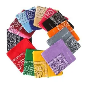 Le plus récent foulard carré Bandana conçu sur mesure excellent coton mode foulards dames impression numérique Bandana accessoire de cheveux - Product Image 1