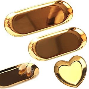 MS-bandeja de servicio de té personalizada de Metal de cobre, con mango, mesa de comedor decorativa, bandeja superior para el hogar, oficina y café - Product Image 5