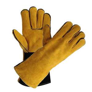 ถุงมือเชื่อมหนังถุงมือป้องกันฝ่ามือสำหรับงานอุตสาหกรรมปราศจากซิลิโคนระบายอากาศได้สินค้าใหม่2025 - Product Image 2