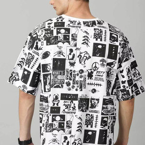 T-shirt décontracté à col rond pour hommes Tissu tricoté doux pour tous les jours Style minimal avec un basique propre pour un look formel - Product Image 3