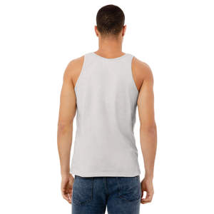 Side Seamed Retail Fit 100% Airlume Combed and Ring Spun Cotton 32 Single 4.2 oz Silver Unisex Jersey Tank - Product Image 3