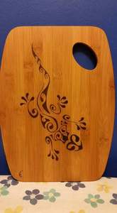 Planche à découper en bois de teck avec poignée en bois pour cuisine planche à découper moyenne cadeaux en bois - Product Image 4