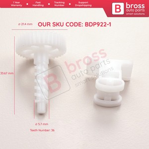 BDP922-1 Rear Trunk Boot Tailgate Lock Motor 2 Pcs <b>Gear</b> <b>Set</b> 1T0827505 Teeth Number: 36, Diameter: 21.40 mm - Product Image 6