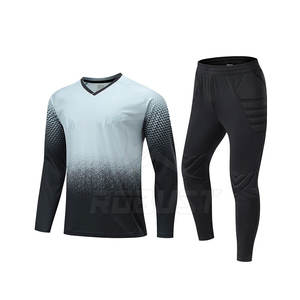 Venta al por mayor de manga larga Camiseta de portero de fútbol personalizado pantalones de portero de fútbol y conjuntos de Jersey - Product Image 1