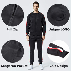 2025 venta al por mayor personalizado Slim Fit 3D impresión sudaderas con capucha pantalones de chándal hombres sudadera y Jogger conjuntos al aire libre 2 piezas conjunto chándales - Product Image 5