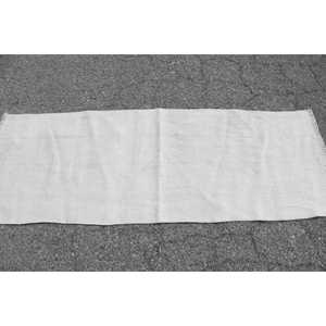 Turkish <b>Runner</b> <b>Rug</b> 2.2x6 ft (66x184 cm), Vintage White Striped Wool <b>Rug</b> - Product Image 3