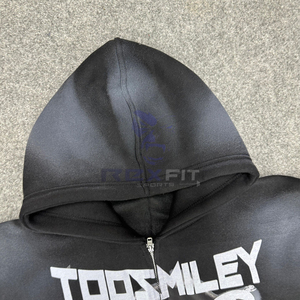 Sweat à capuche avec fermeture éclair le plus demandé, imprimé numérique, 100% coton, sweats à capuche d'hiver fabriqués en usine à bas prix pour hommes, meilleure vente à la mode - Product Image 4