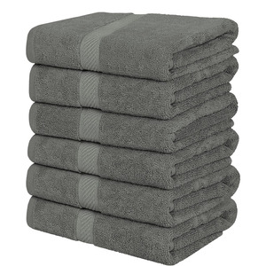 Ensemble de serviettes de bain 100% coton à séchage rapide avec logo personnalisé Doux Absorbant Durable Usage domestique Techniques imprimées multiples Tapis de baignoire de haute qualité - Product Image 4