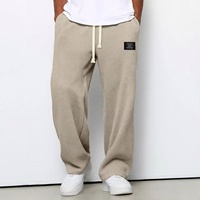 Pantalons pour hommes en gros – Pantalons de sport décontractés pour hommes printemps-automne, coupe droite, pantalons de survêtement, pantalons décontractés à jambe large en tissu gaufré