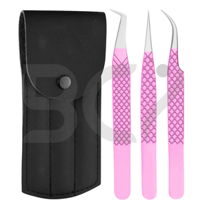 ชุดแหนบต่อขนตาปลอม3ชิ้นสีชมพูรูปตัว L - Product Image 6