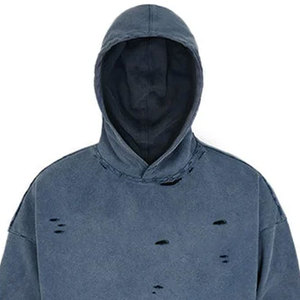Sudaderas con capucha desgastadas térmicas con logotipo personalizado de alta calidad 2025, mezcla de algodón básico, sudaderas con capucha desgastadas Unisex más vendidas a la venta - Product Image 6