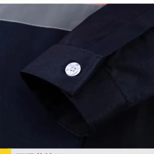 Camisa de uniforme de trabajo de hombre de manga larga de alta visibilidad personalizada Chaleco de construcción de seguridad reflectante ropa de trabajo de nailon con soporte de logotipo - Product Image 5