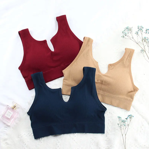 Sujetador deportivo de Yoga en forma de U ecológico XL para mujer, Sexy, de punto suave, sin costuras, ligero, transpirable, de talla grande para adultos - Product Image 4