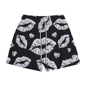 กางเกงขาสั้นบาสเก็ตบอลหนาสำหรับผู้ชายฤดูร้อนตามสั่งตาข่ายโพลีเอสเตอร์ระบายอากาศได้พิมพ์ลาย5นิ้วกระเป๋าถักขนาดกลางยืดหยุ่นสองชั้น - Product Image 2