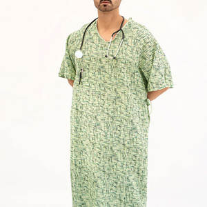 เครื่องแบบพยาบาลสำหรับผู้ป่วยผ้าโพลีเอสเตอร์/ ผ้าฝ้ายถักสบาย - Product Image 1