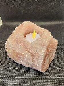 Bougeoirs en sel rose de l'Himalaya directs d'usine 100% Bougie chauffe-plat de qualité supérieure du Pakistan pour la décoration de la maison et de la chambre - Product Image 3