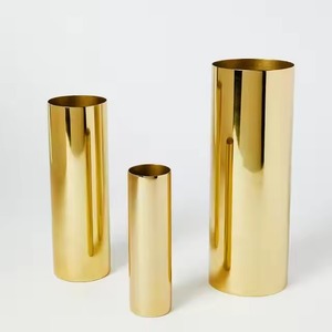 Elegante Recipiente Metálico para Flores, Ideal para Mejoras Interiores Minimalistas y como Centro de Atención Decorativo - Product Image 5