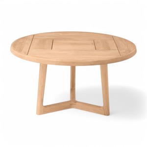 Tables rondes en bois de teck massif de luxe et élégantes pour l'extérieur Table de salle à manger circulaire en bois faite à la main pour la cuisine intérieure de la maison - Product Image 5