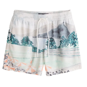 OEM Double Couche Sublimation Plain 100% Polyester Street Wear Sets 5 Inch Inteam Gym Blank Basketball Custom Mesh Men's Shorts - Product Image 3