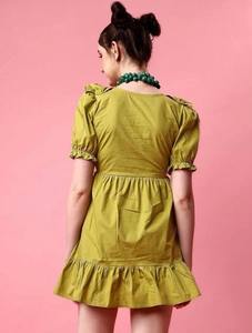 Robe longue indienne en coton imprimé fleuri fait à la main tenue de fête de femme élégante taille naturelle tissée vente de cadeau de mariée personnalisée - Product Image 2