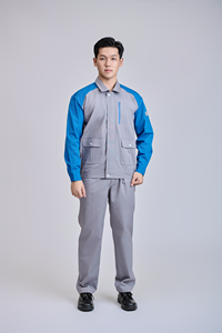 Conjunto de Ropa de Trabajo para Hombre FMF, Antiarrugas, Resistente a Desgarros, Lavable, Manga Larga, Color Azul Cielo Grisáceo, Cómodo, Transpirable, Tela TC - Product Image 6