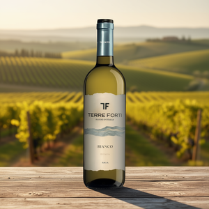 TERRE FORTI Vino Bianco D'Italia Smooth Versatile Italian White <b>Wine</b> 750ml 6 Bottles Per Box Made in Italy - Product Image 3
