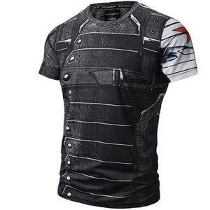 2024 T-Shirt décontracté en polyester à manches courtes pour hommes personnalisés 3D imprimé plage été mode Style formel tricoté méthode de tissage - Product Image 1