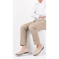 [Omnis] Mocassins décontractés pour hommes, confortables et élégants, faits à la main, talon de 3,5 cm, dessus en cuir véritable, plateforme rétro, semelle intermédiaire en EVA