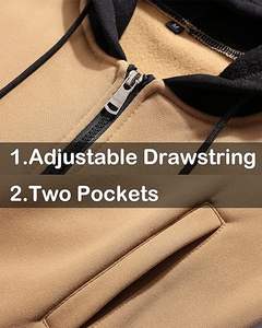 Ensemble de survêtement léger pour homme avec logo personnalisé imprimé, couleur contrastée, 2 pièces (jogging et sweat à capuche), grandes tailles, hiver - Product Image 3