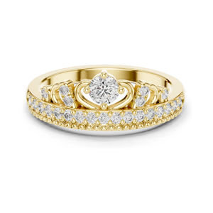 Bague pour femme en diamant de laboratoire 0,364 CT, clarté VVS-VS EF, or 18 carats, 14 carats, 10 carats et argent 925, or rose, or jaune, or blanc - Product Image 2