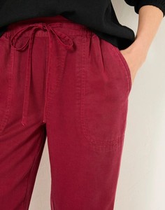 Pantalones de chándal para correr acanalados de la mejor calidad, pantalones de chándal elásticos con cintura elástica y tela acanalada, perfectos para uso informal, Color Rojo - Product Image 3