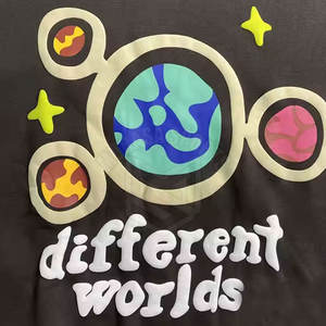 Vente directe d'usine Sweat à capuche léger à impression bouffante pour hommes Vêtements décontractés Meilleure vente Sweat à capuche à impression bouffante pour hommes - Product Image 6