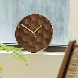 Reloj de pared de madera hecho a mano Mango Reloj de pared de madera Aguja silenciosa decorativa Colgante Reloj de pared de madera Precio barato - Product Image 6